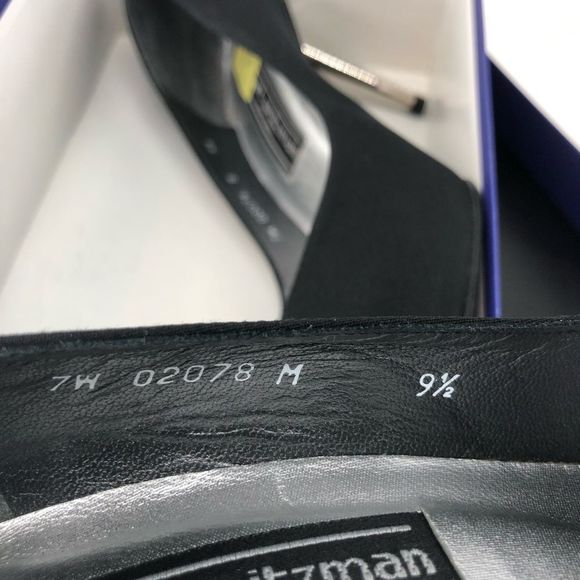Stuart Weitzman Black Crystal Metal High Heels Pumps with Box - Picture 16 of 16